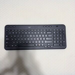 Logitech Black Wireless Keyboard with Media Keys